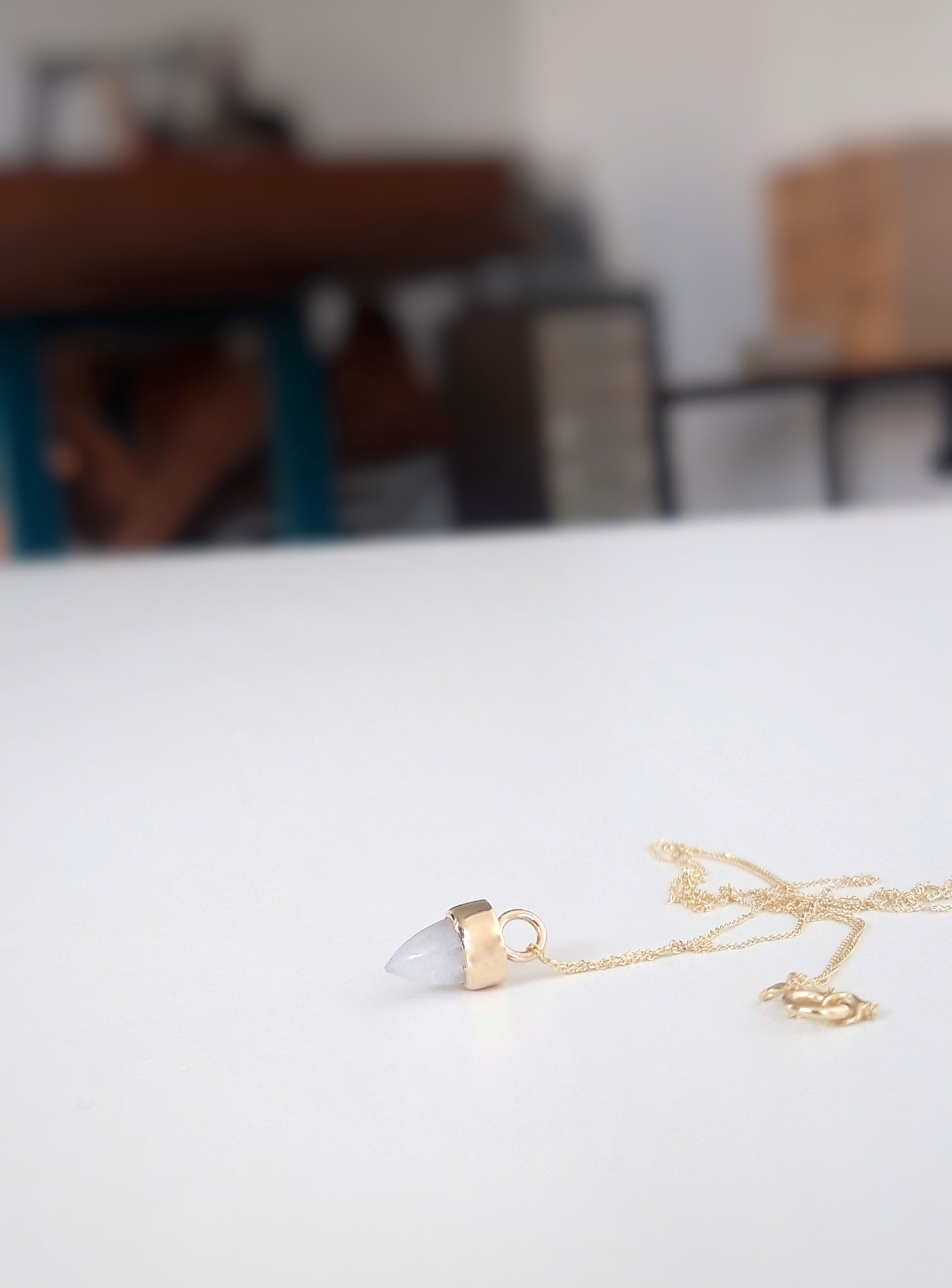 14ct Moonstone Bullet