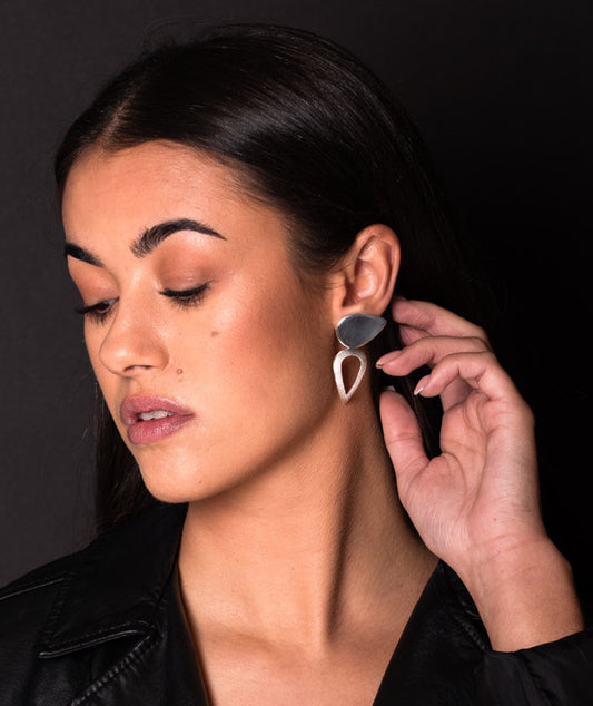 Glide Earrings - Silver