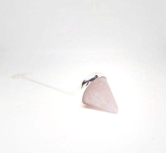 Rose Quartz Cone Pendant